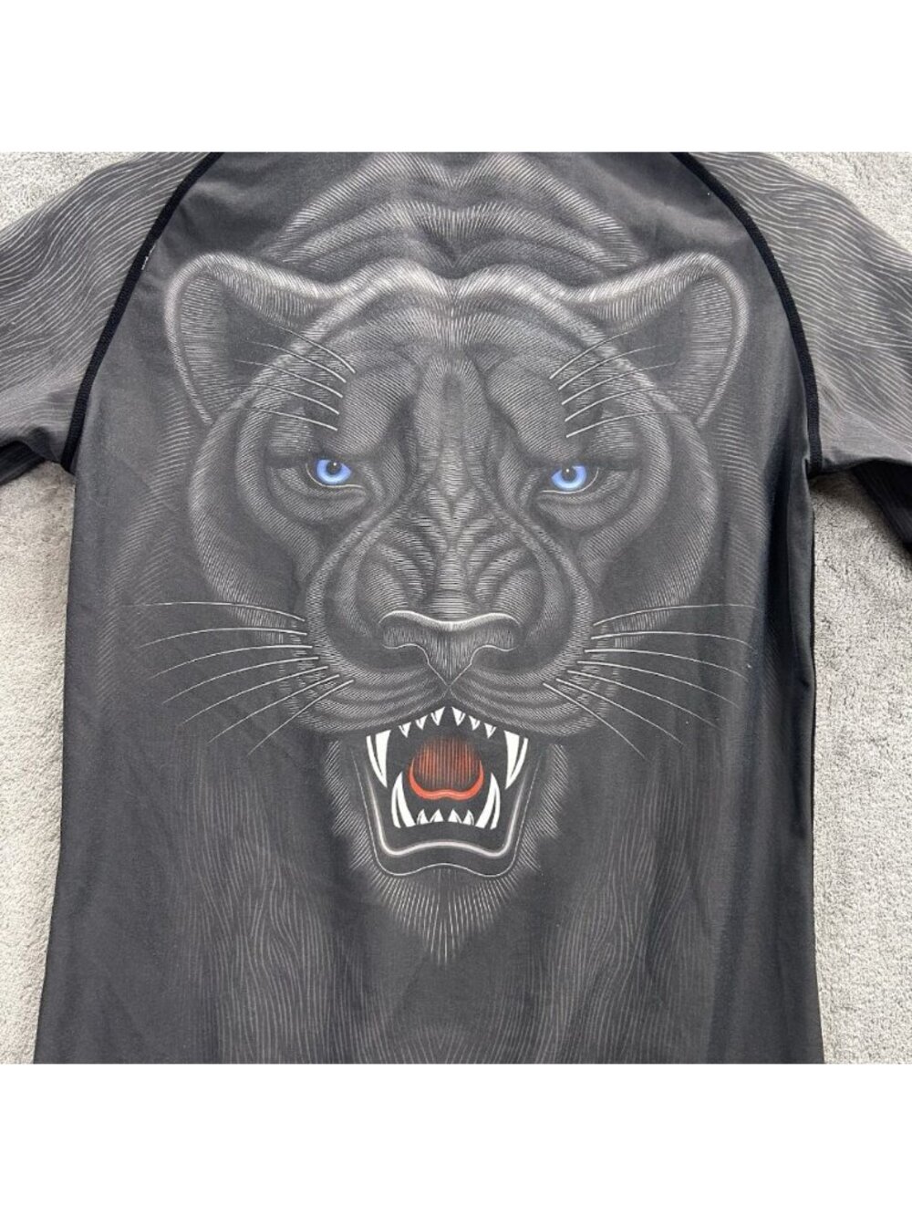 Mat Beast Shirt Mens XS Black Panther Short Sleeve Rashguard BJJ MMA Training - Picture 10 of 10